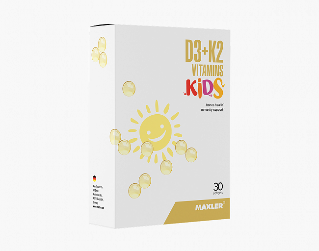 Витамины Д3+К2 для детей (D3 + K2 Витамины Кидс/D3 + K2 Vitamins Kids) 3