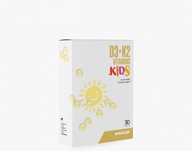 Витамины Д3+К2 для детей (D3 + K2 Витамины Кидс/D3 + K2 Vitamins Kids) 1