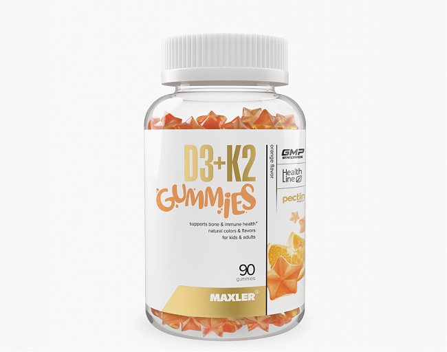 Витамины Д3+К2 в жевательных конфетах (D3K2 Гаммиз /Vitamin D3+K2 Gummies) 1