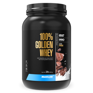 A photo of 100% Golden Whey container.