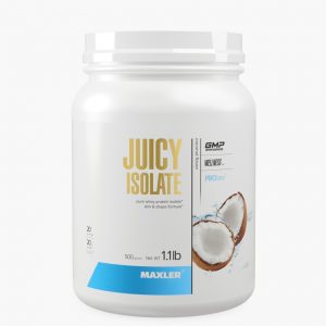 A photo of Juicy Isolate coconut flavored can.