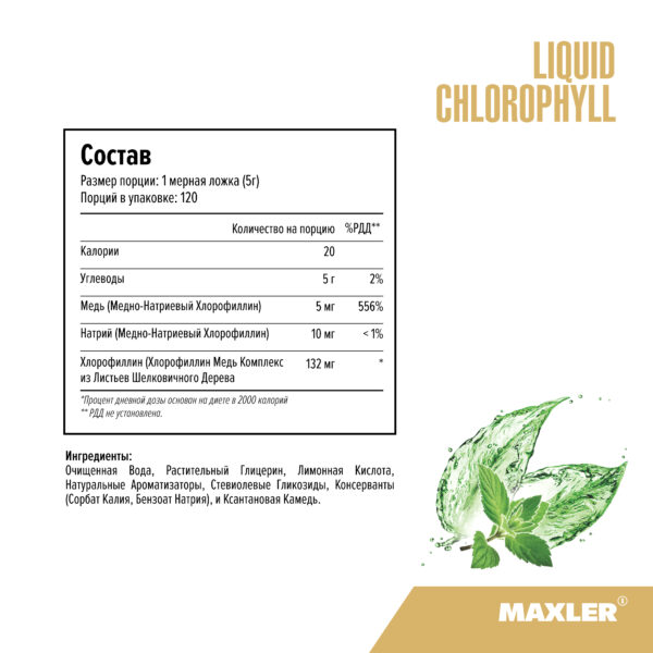 Жидкий хлорофилл Liquid Chlorophyll 3