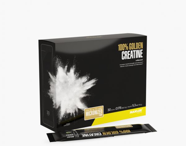 A photo of 100% Golden Creatibe box on a white background.