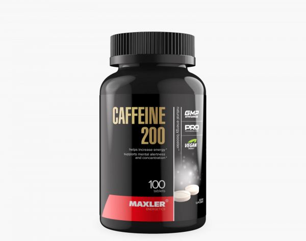 A photo of Caffeine 200 bottle.