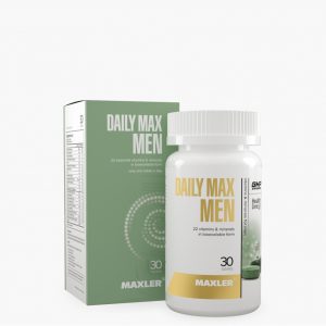 Daily Max Men 120 tabs bottle and box