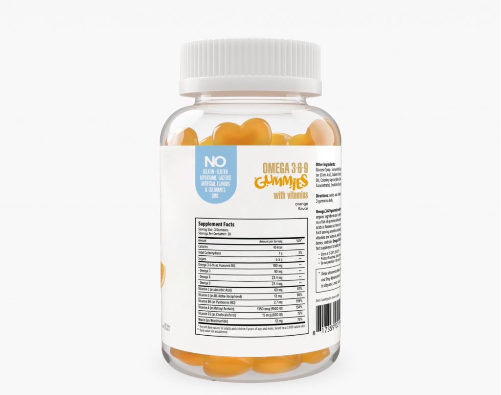 Купить витамины и минералы Omega 3-6-9 Gummies — спортивное питание Maxler
