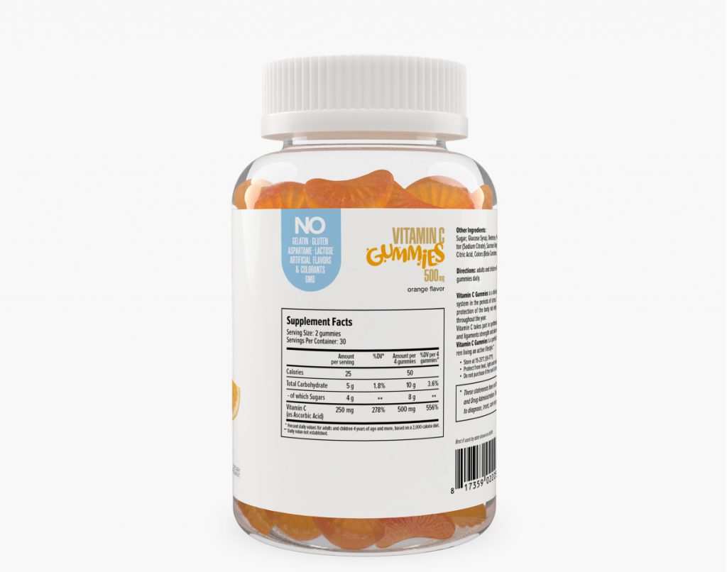 Vitamin C Gummies 500 mg Maxler — Мармеладные пастилки с витамином С ...
