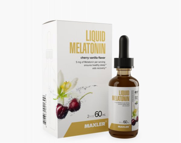 Liquid Melatonin bottle and box