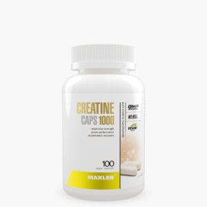 Креатин (Creatine Caps 1000) банка 100 веганских капсул белая