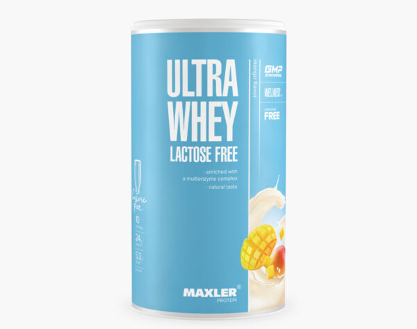 Безлактозный протеин Ultra Whey Lactose Free банка 300 г манго