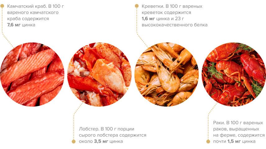 Продукты с высоким содержанием цинка 2