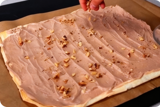 Рецепт орехово-шоколадного рулета с протеином 08