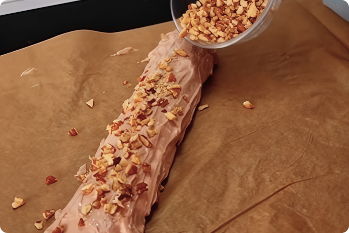 Рецепт орехово-шоколадного рулета с протеином 10