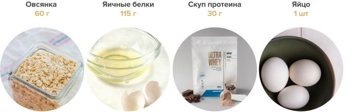 Рецепт протеинового овсяного блина. 01